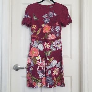 Stunning Oasis Floral Fit and Flare Dress UK Sz 8